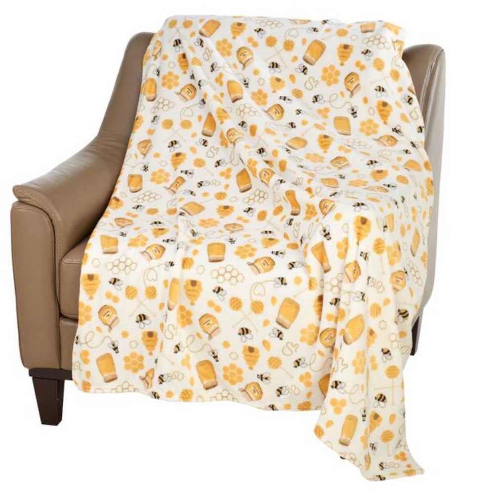 Ashley Cooper Plush Bumblebee 50” x 60” Throw